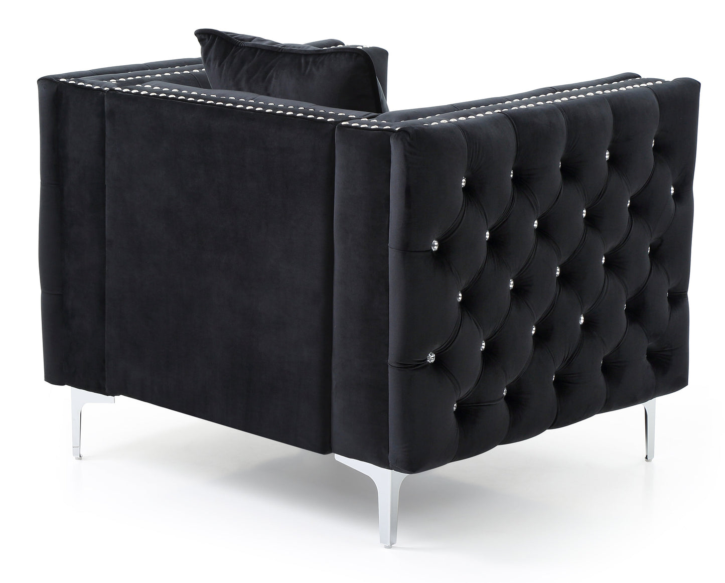 Sleek Contemporary Track Arm Chair