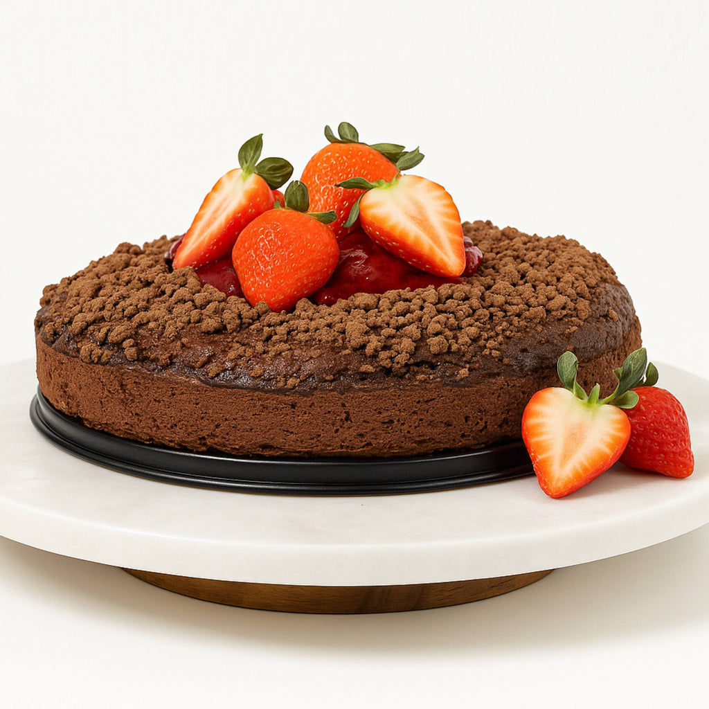 Andy Anand Gluten-Free Chocolate Strawberry Cake, 9-Inch, 2.5 lb – Freshly Baked Handcrafted for All Ages, Birthday & Celebration Gift Box