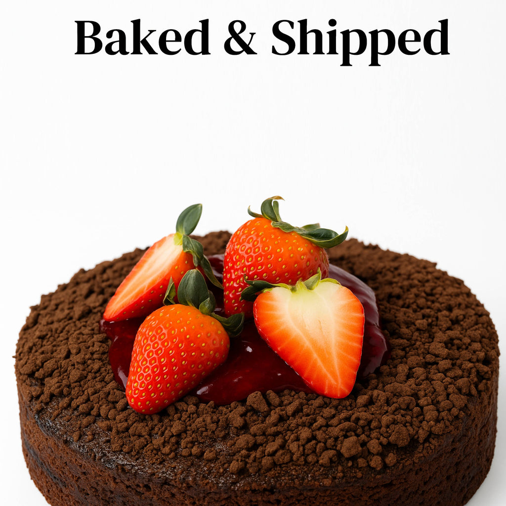 Andy Anand Chocolate Strawberry Cake, 9-Inch, 2.5 lb – Freshly Baked, Rich Chocolate & Strawberry, No Preservatives, Birthday Gift Box