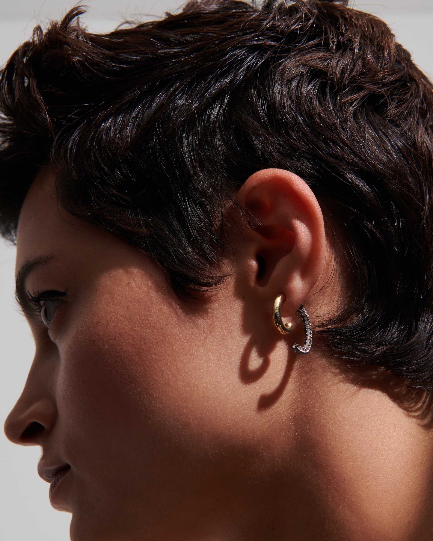 Luna Mini Pavé Earrings