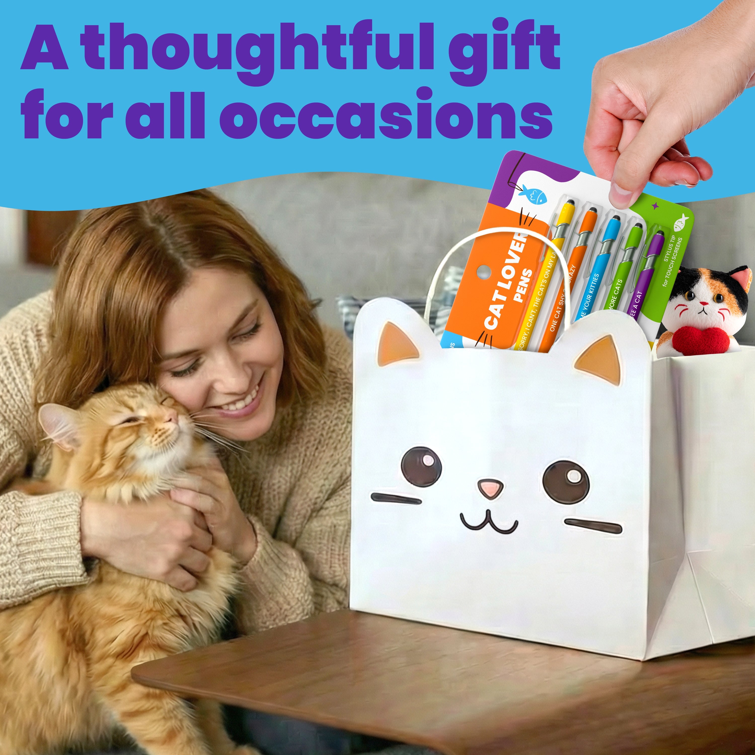 Cat-Themed Stylus Pen Sets
