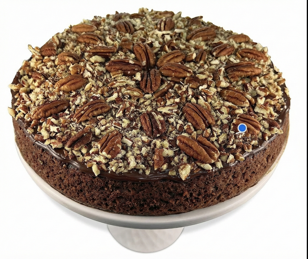 Andy Anand Caramel Pecan Cake, 9-Inch, 2.8 lb – Hand-Baked, Toasted Pecans, Caramel Drizzle, No Preservatives, Birthday & Holiday Gift