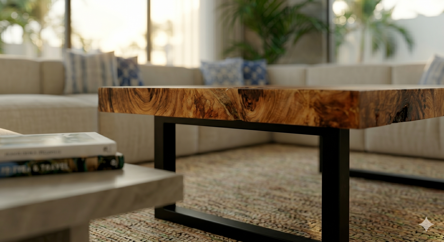 Suar Slab Coffee Table 60" X 35"