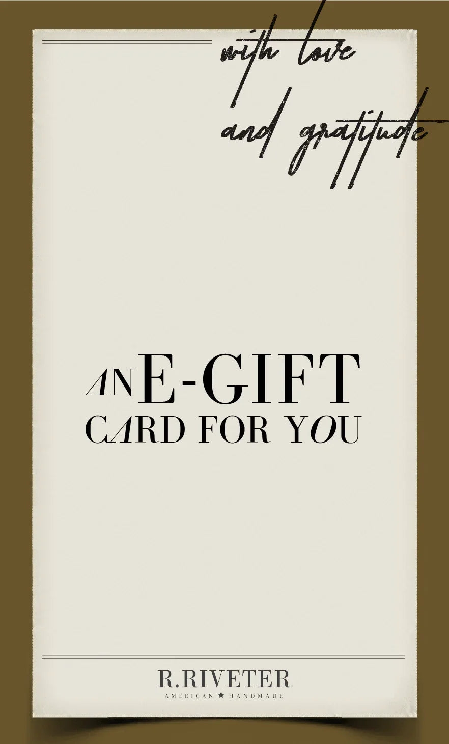 R. Riveter Gift Certificate