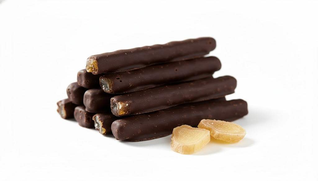 Andy Anand Dark Chocolate Covered Fresh Ginger, 1 lb – Belgian Dark Chocolate, Bold Sweet & Spicy Flavor, Gourmet Handcrafted Holiday Gift