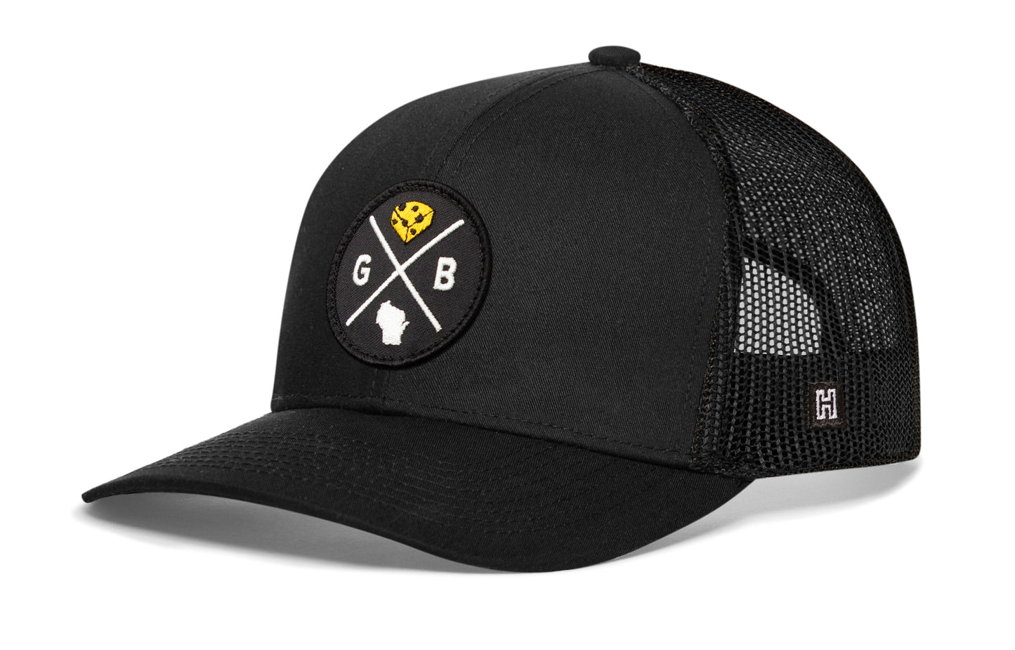 Green Bay Trucker Hat  |  Cheese GB X Snapback