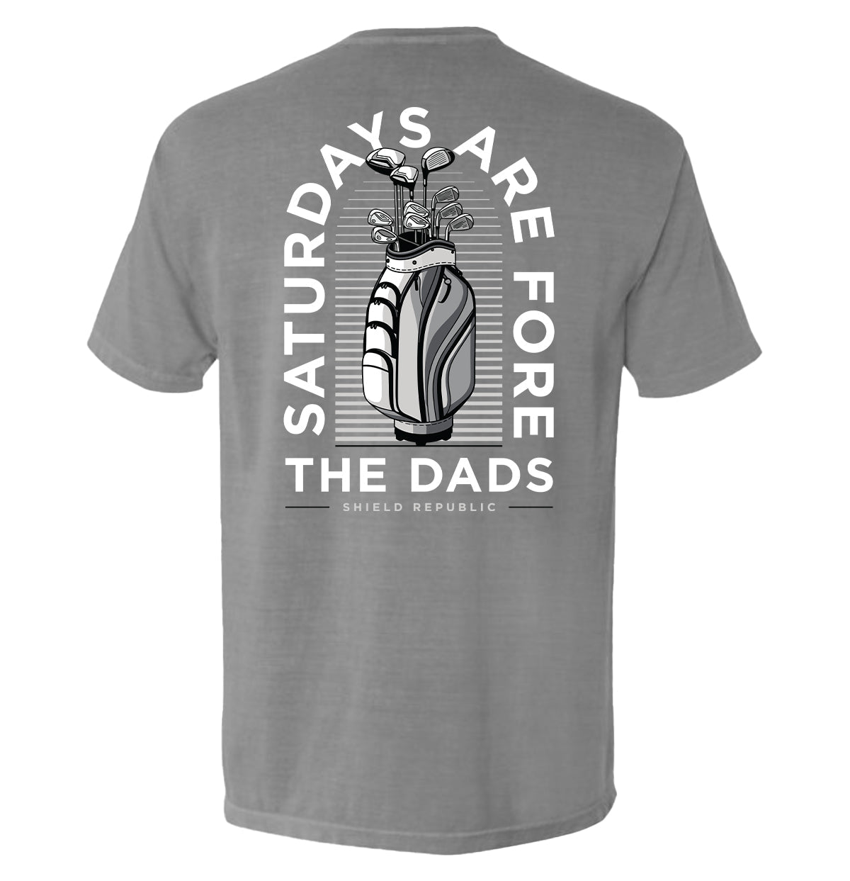Saturdays Are For The Dads Golf Grey