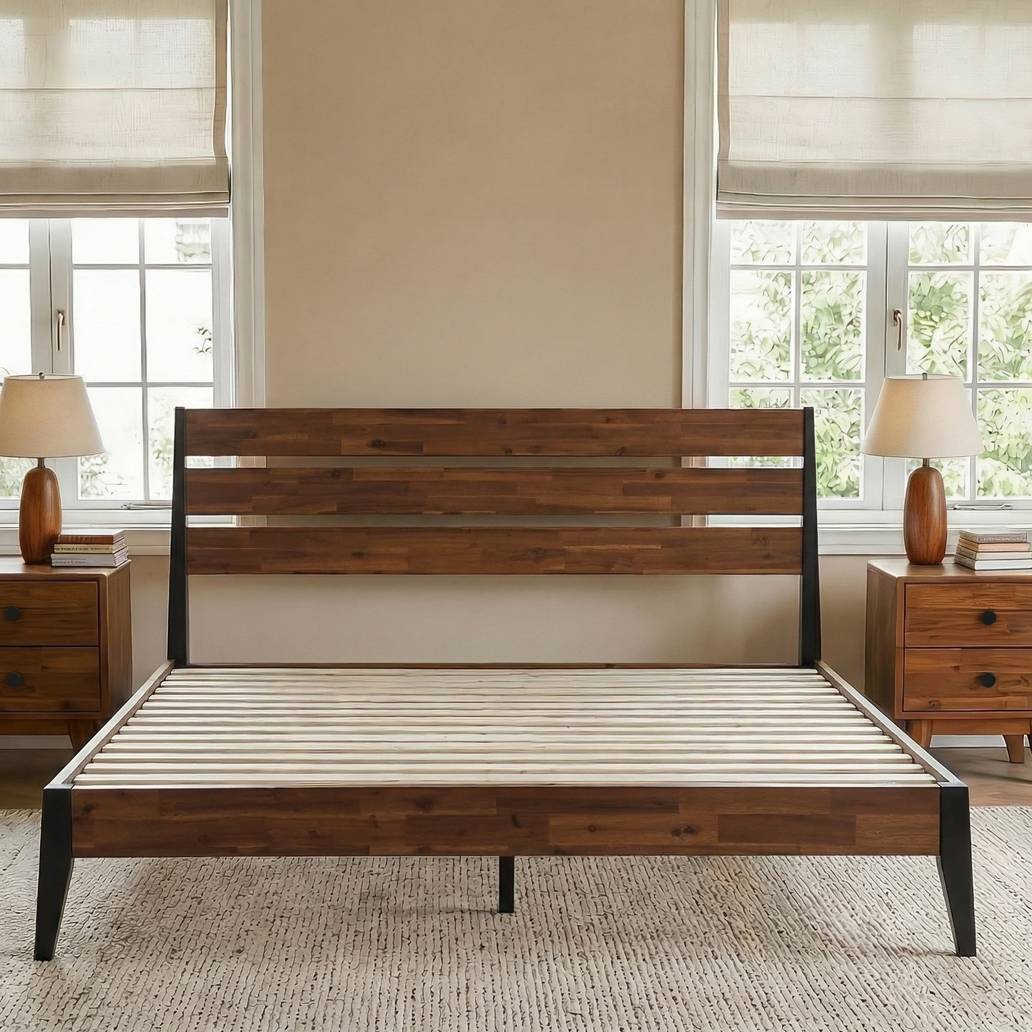 Emery Solid Wood Bed Frame