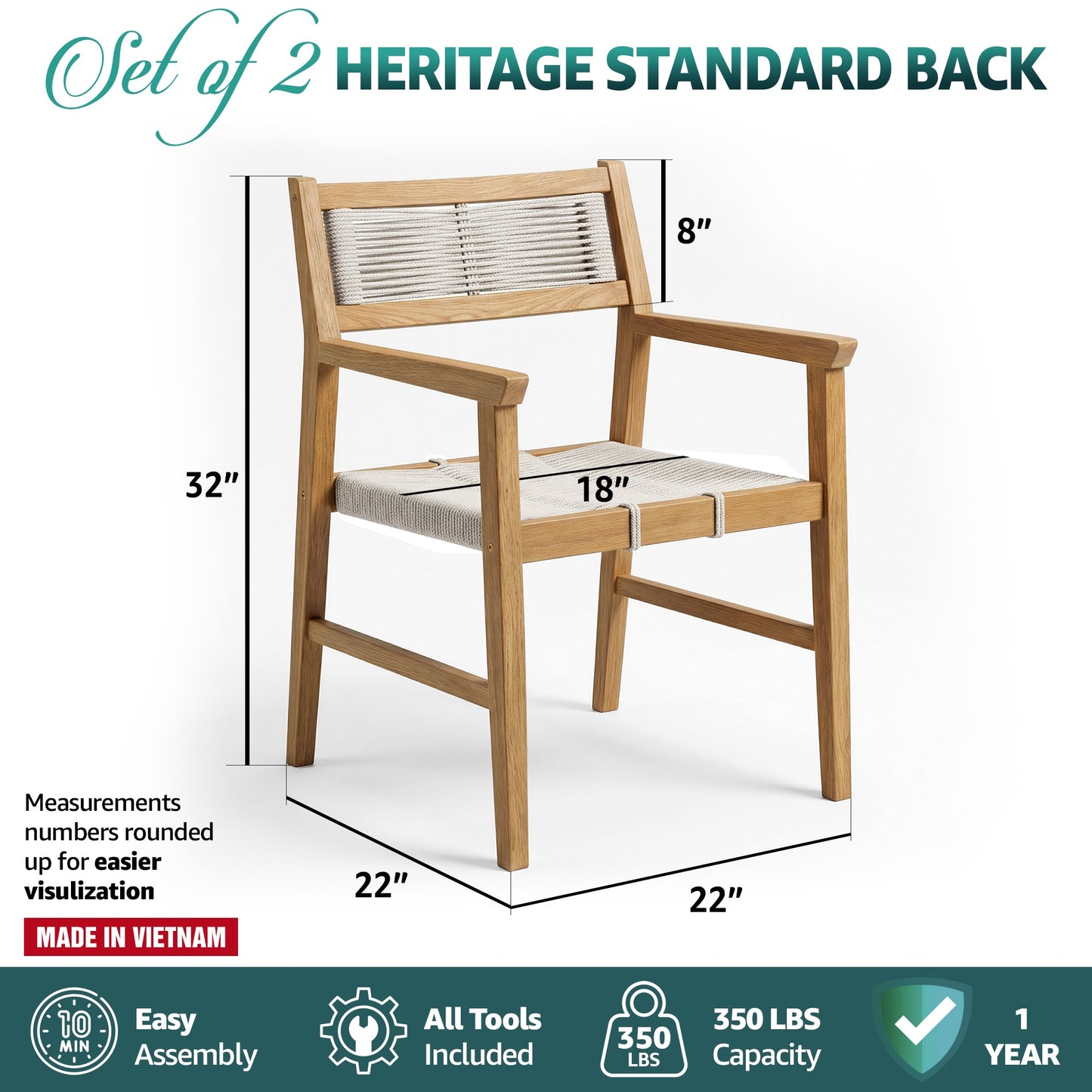 Heritage Standard Outdoor Armchair