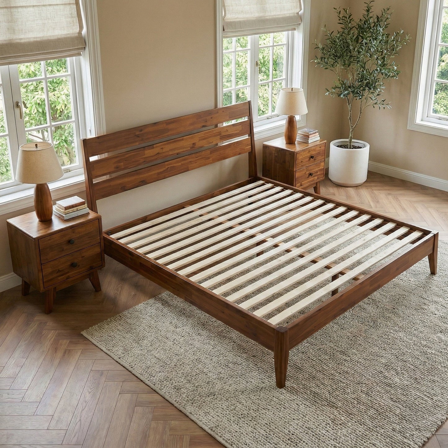 Emery Solid Wood Bed Frame