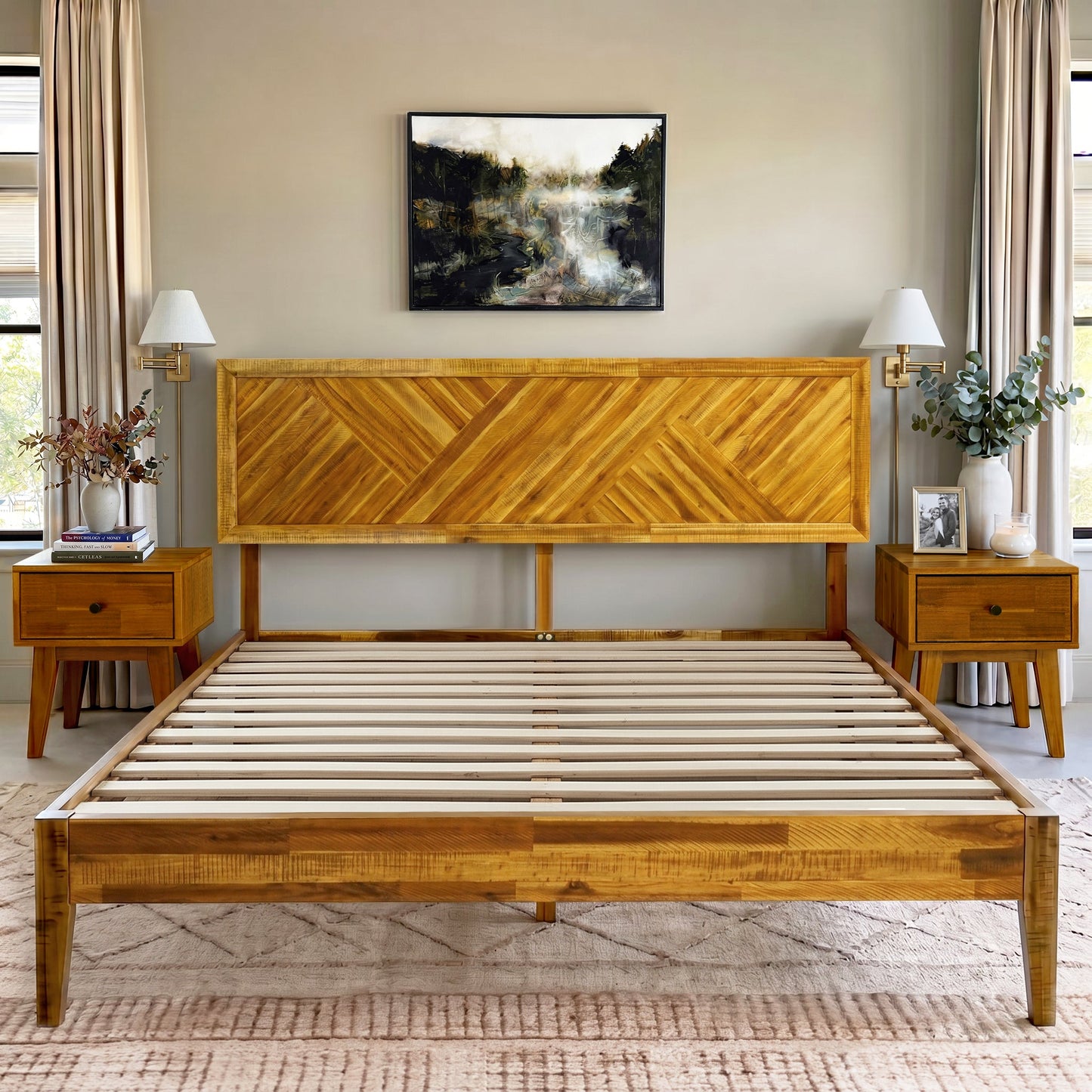 Sierra Solid Wood Bed Frame
