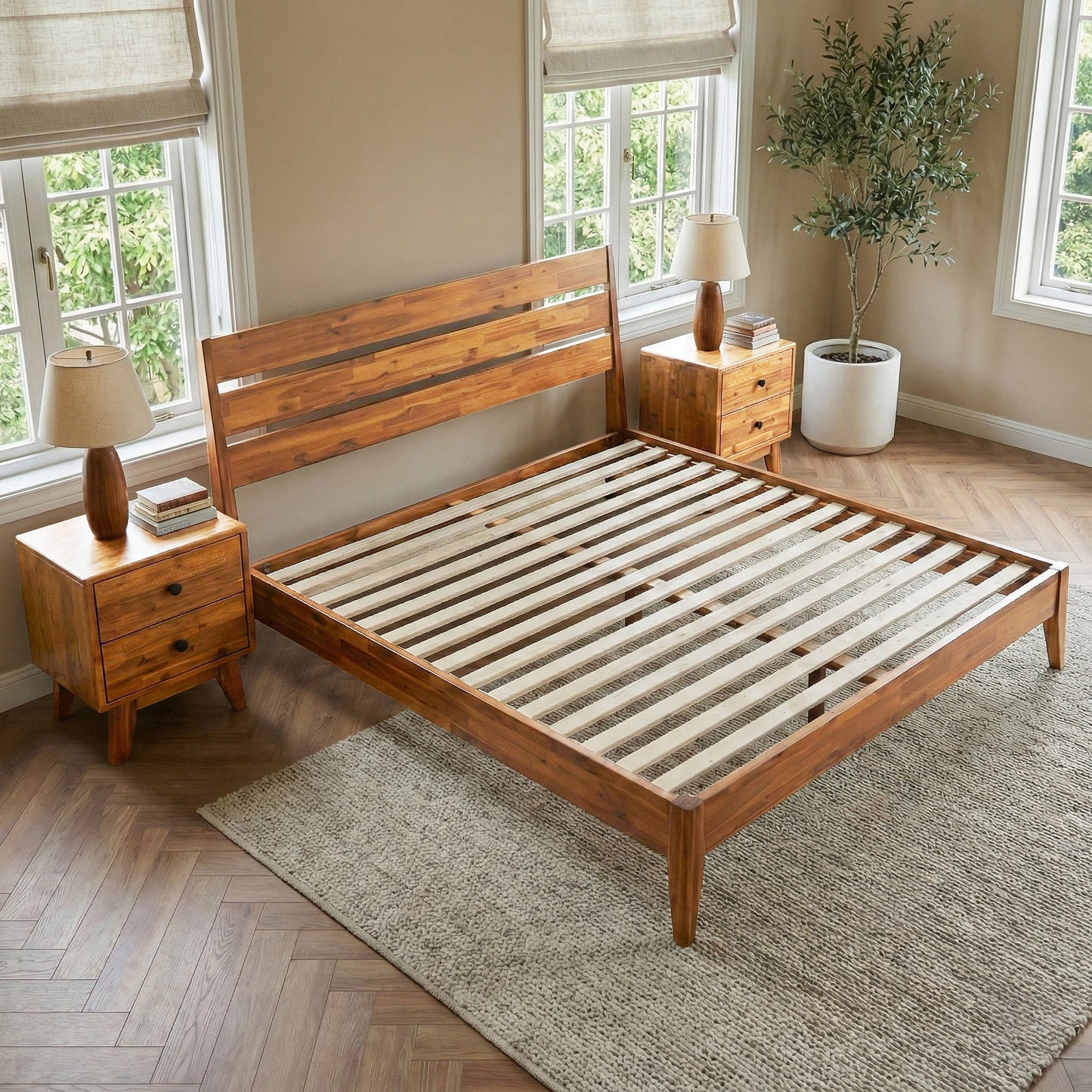 Emery Solid Wood Bed Frame