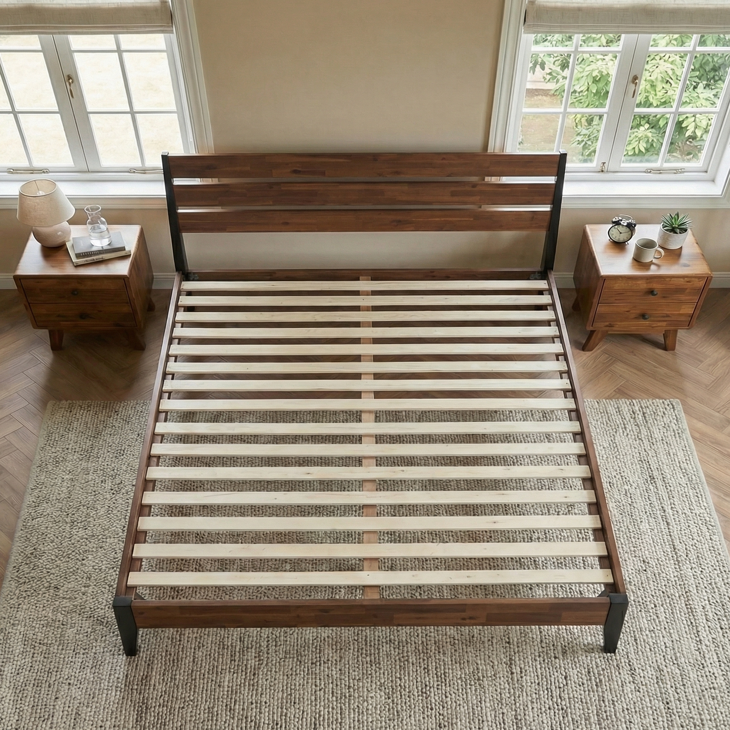Emery Solid Wood Bed Frame