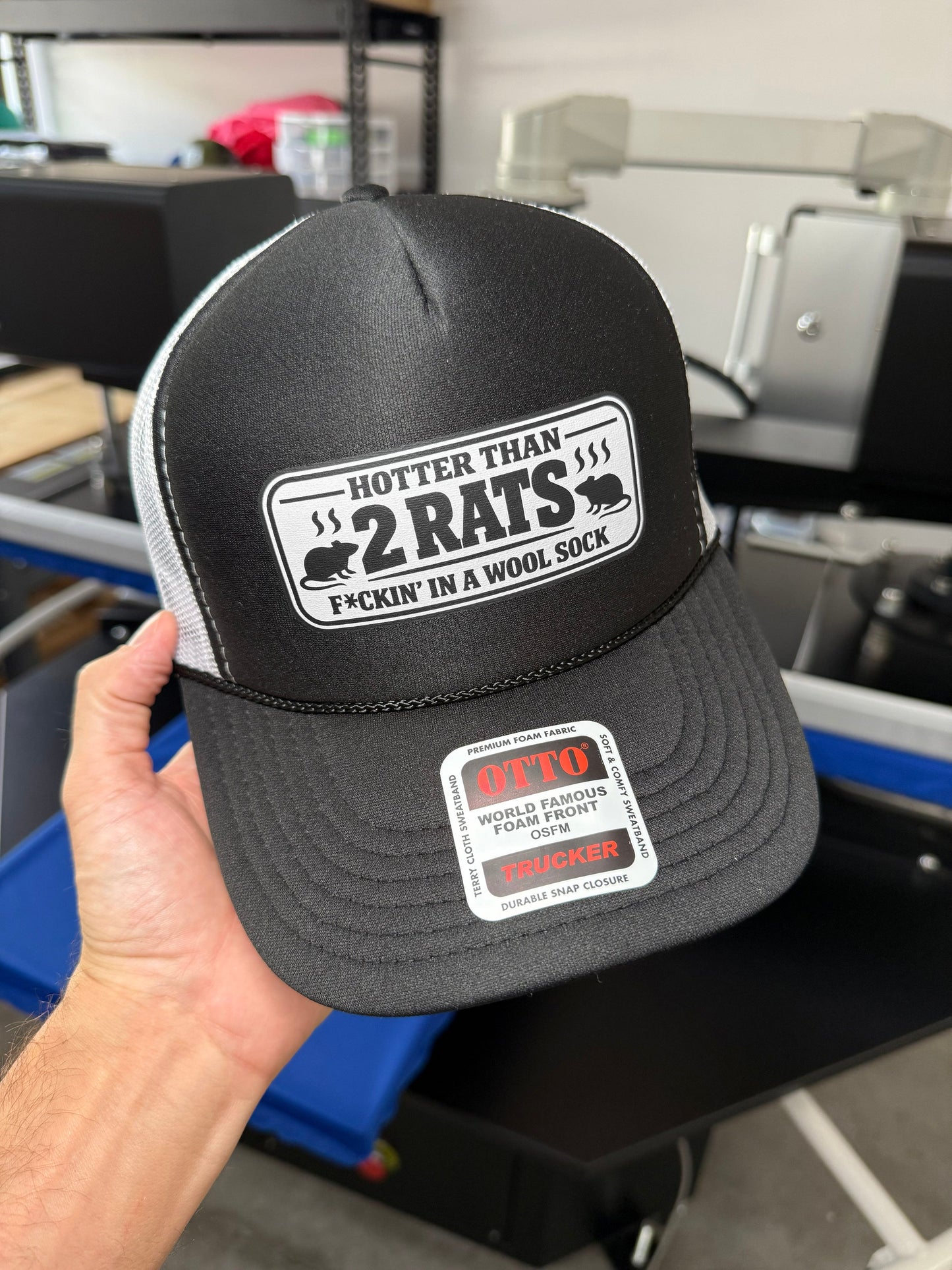 Hotter Than 2 Rats Fuckin' In A Wool Sock Trucker Hat