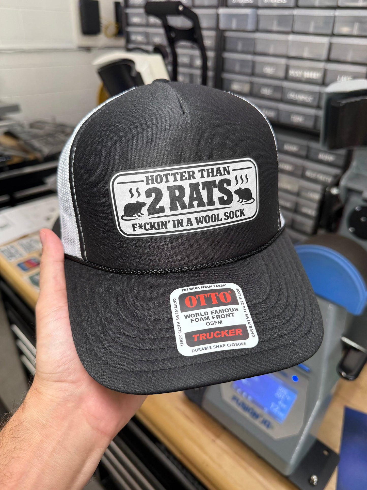 Hotter Than 2 Rats Fuckin' In A Wool Sock Trucker Hat