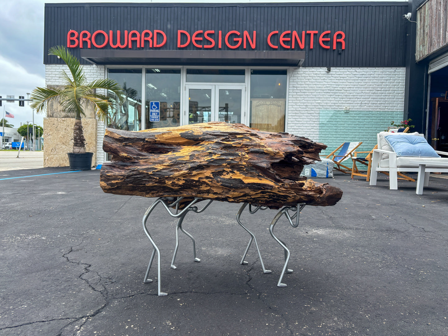 Teak Erosion Accent Piece