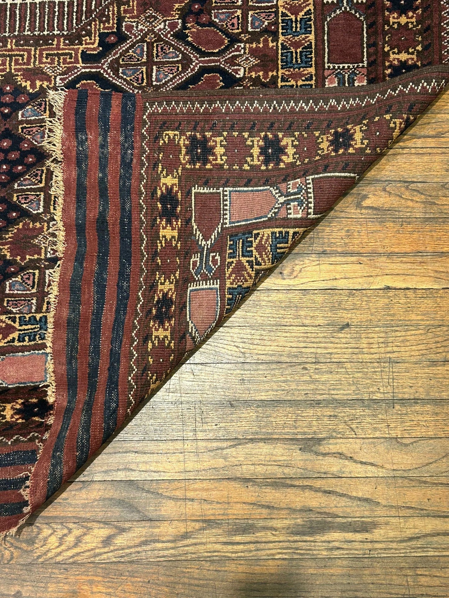 Terkaman Tribal Afghan Oriental Rug, size 5" x 6' 9"