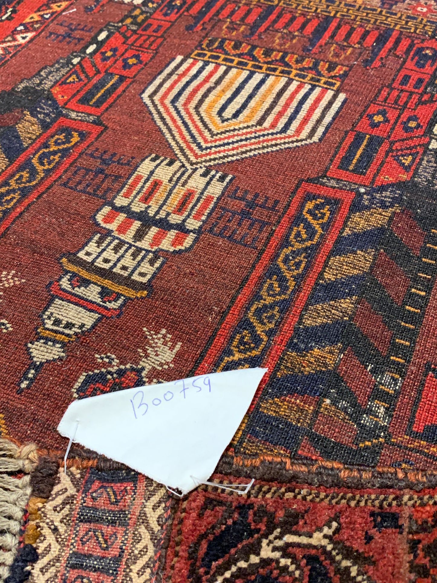 Terkaman Tribal Baluch Oriental Rug;  2' 6"x 4" (A)