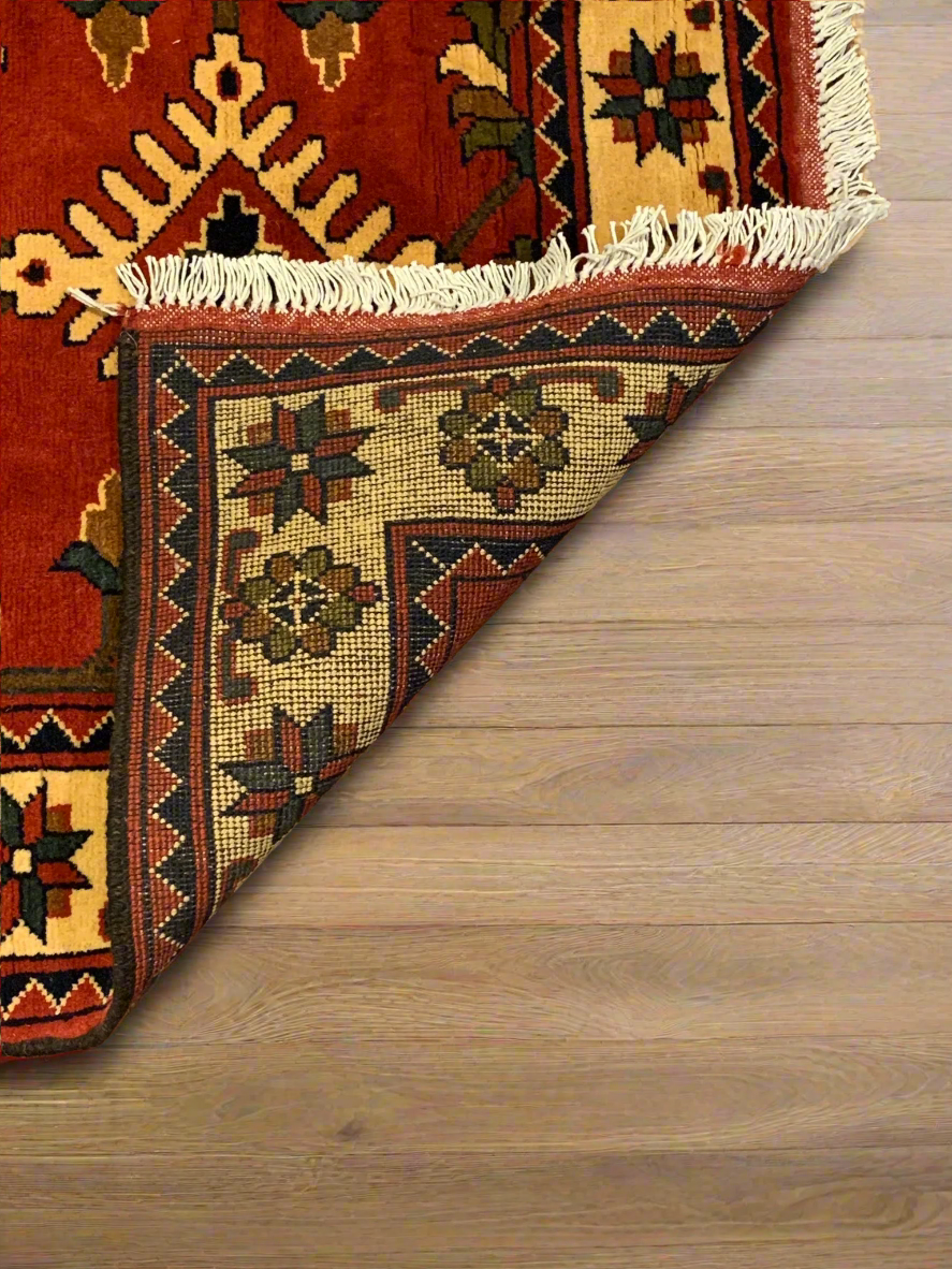 Terkaman Tribal Afghan Oriental Rug, size, 2' 10" x 10' 4"(Q)