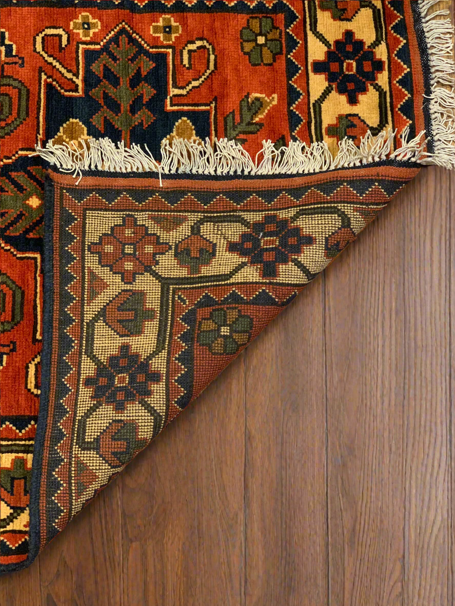 Terkaman Tribal Afghan Oriental Rug, size 3' x 7' 8" (Q)