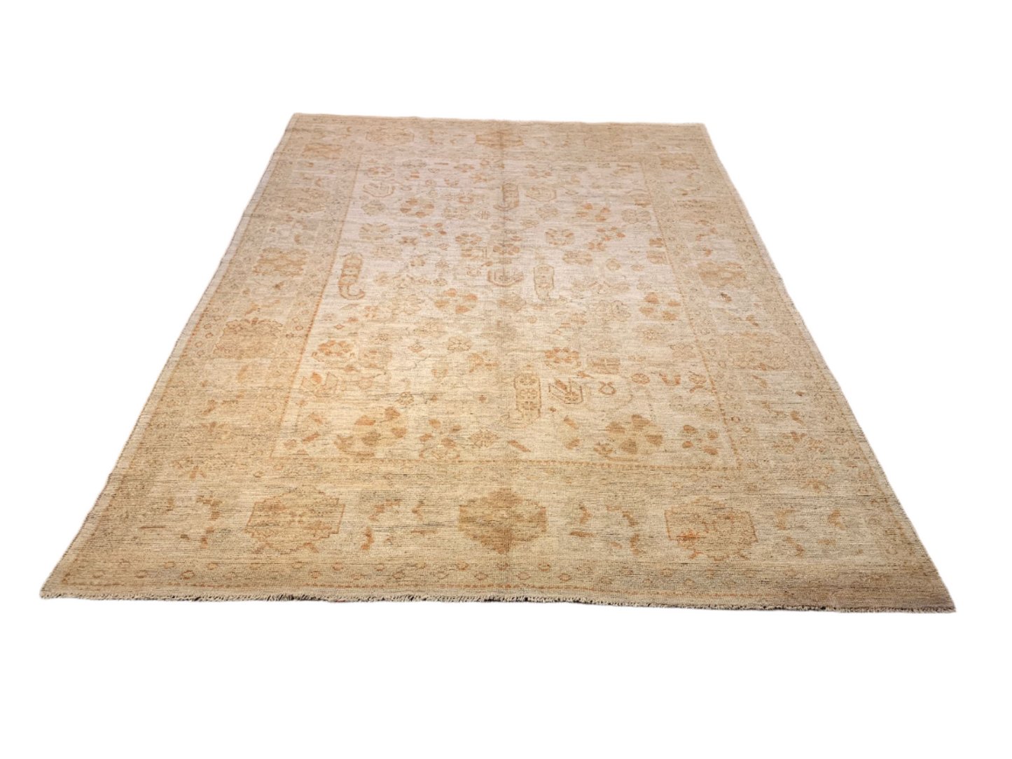Hand-Knotted Sultanabad Vegetable-Dyed Wool Rug, 8' x 11' 8"