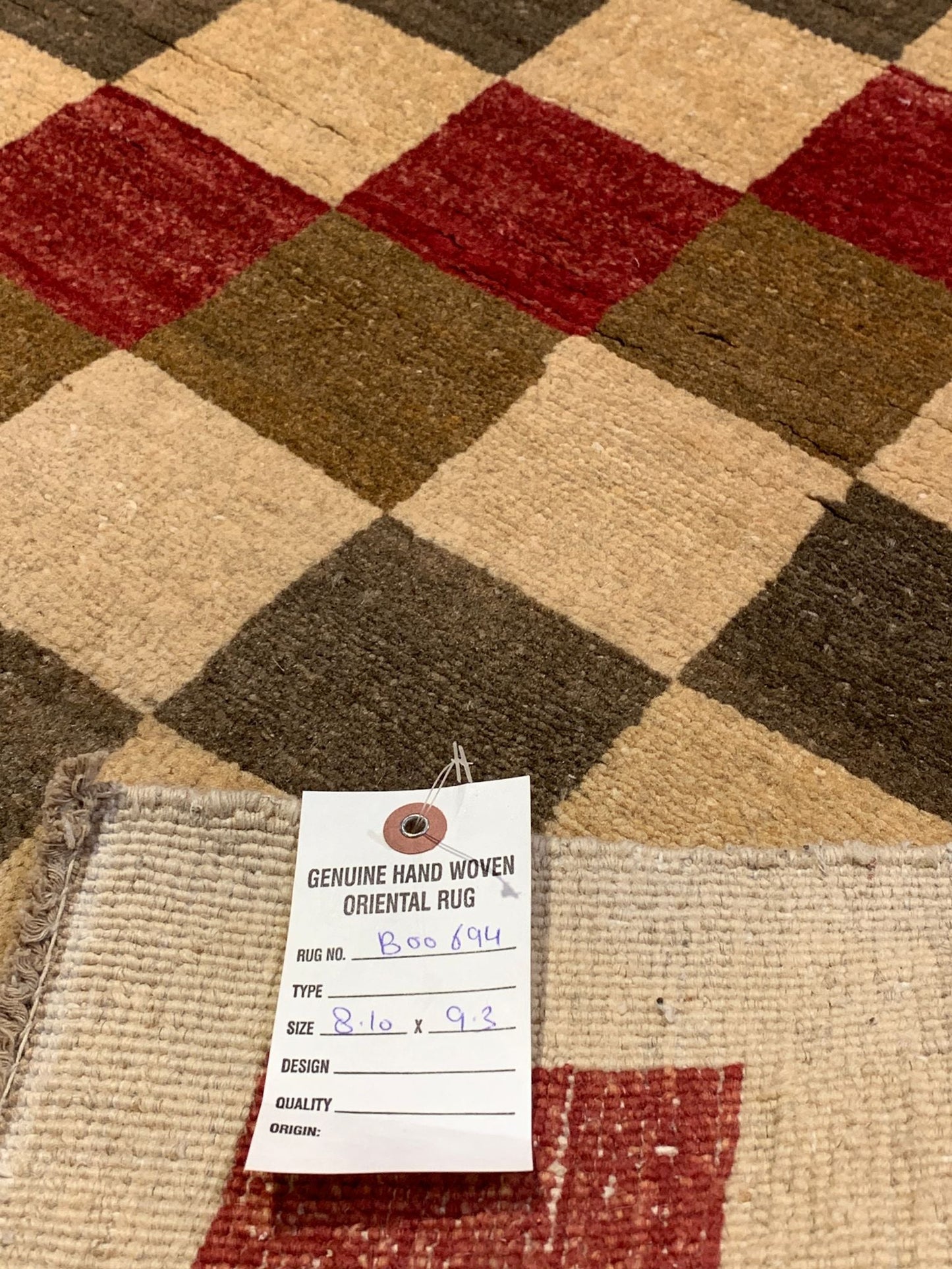 Hand-Knotted Sultanabad Vegetable-Dyed Wool Rug, 8' 10" x 9' 3"  (K)