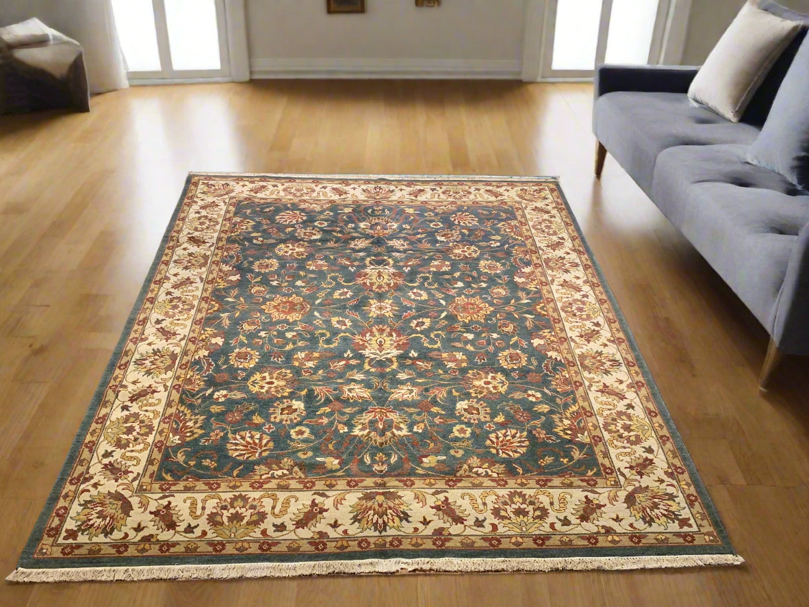 Sultanabad 100% wool Hand Made Rug - size 7' 9"x 9' 9"  (P)