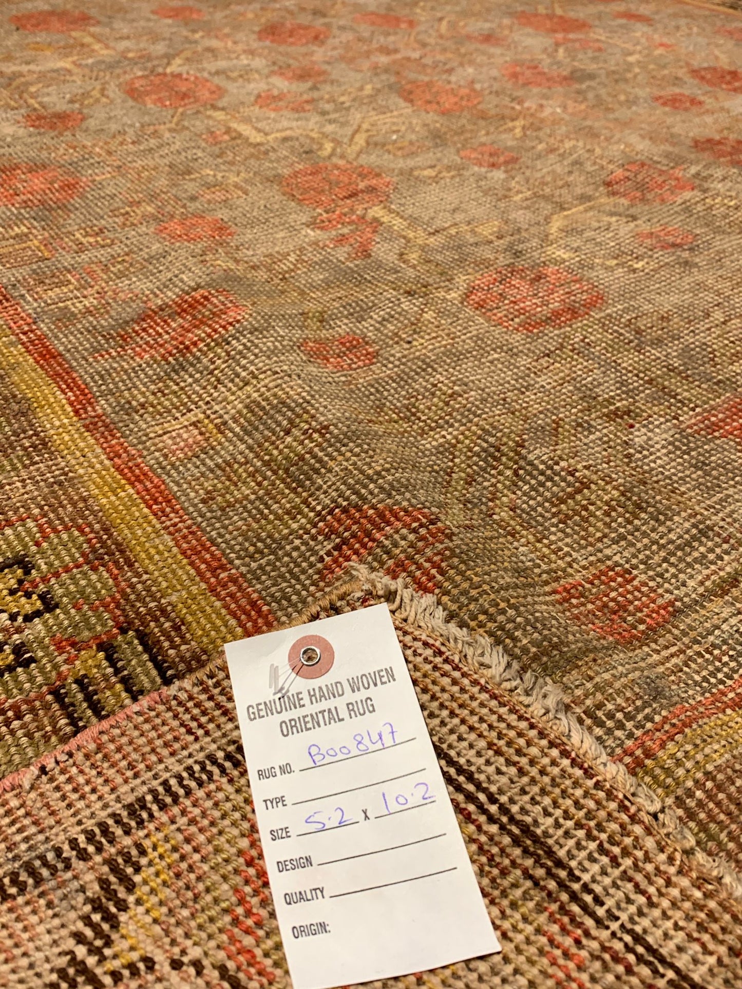 Antique Khotan Samarkand Rug, circa 1910's, 5' 2" x 10' 2"