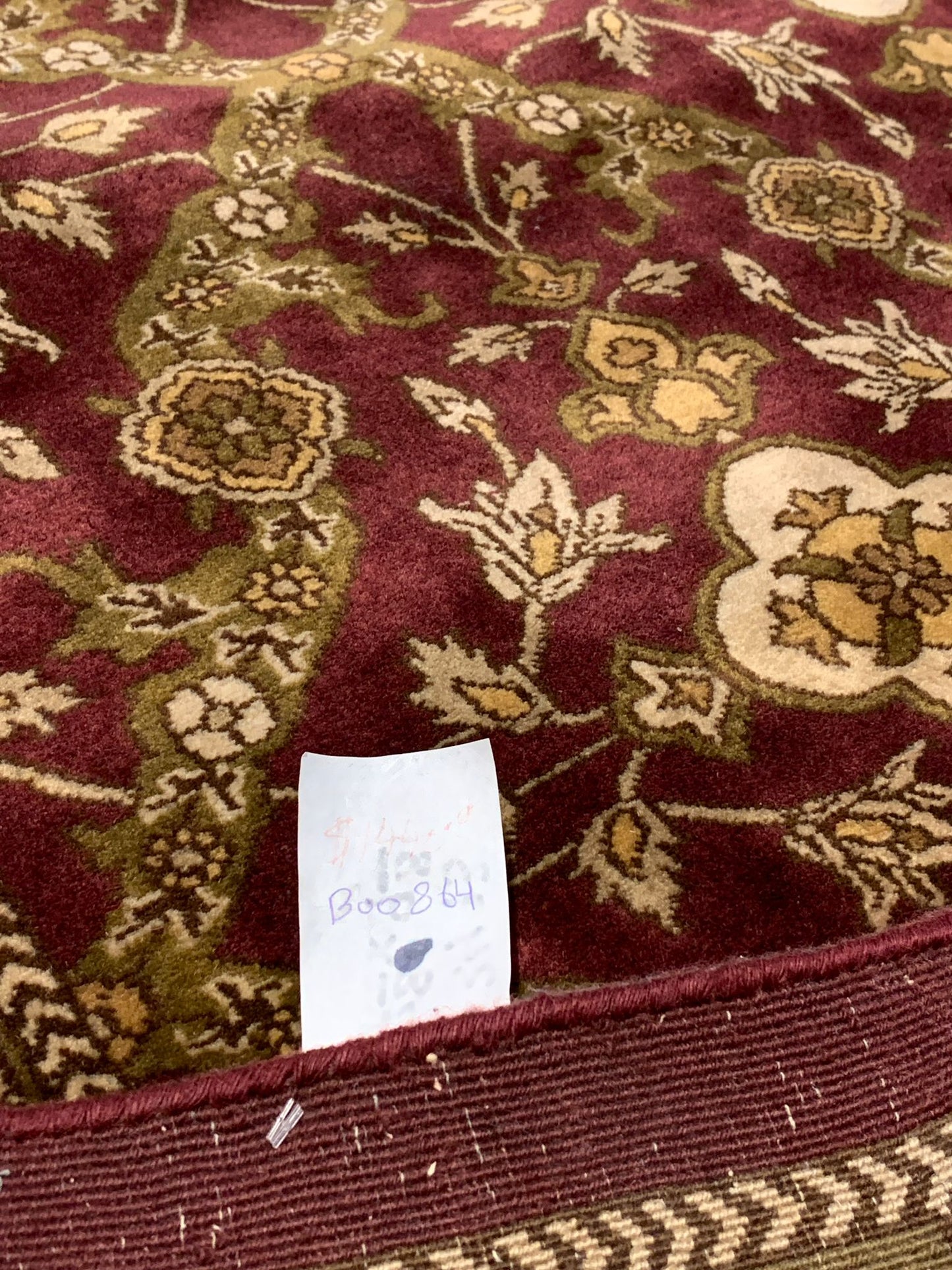 Sultanabad 100% wool Hand Made Rug, 7' 8" x 9' 8" (p)