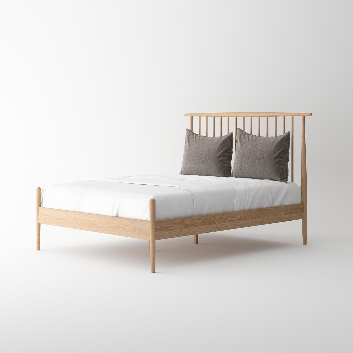 Isabella Mid Century Bedroom Set - Solid American White Oak