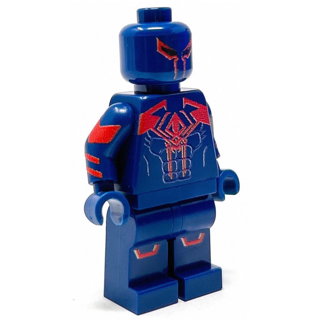 Minifig personnalisée Spider-Man 2099 fabriquée avec des pièces LEGO - B3 Customs