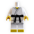 Torse de figurine de karaté ceinture noire