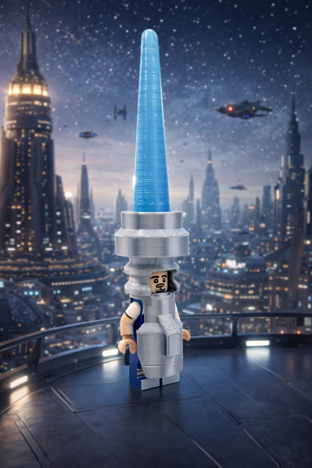 Costume Minifig Lame Bleue [Imprimé en 3D]