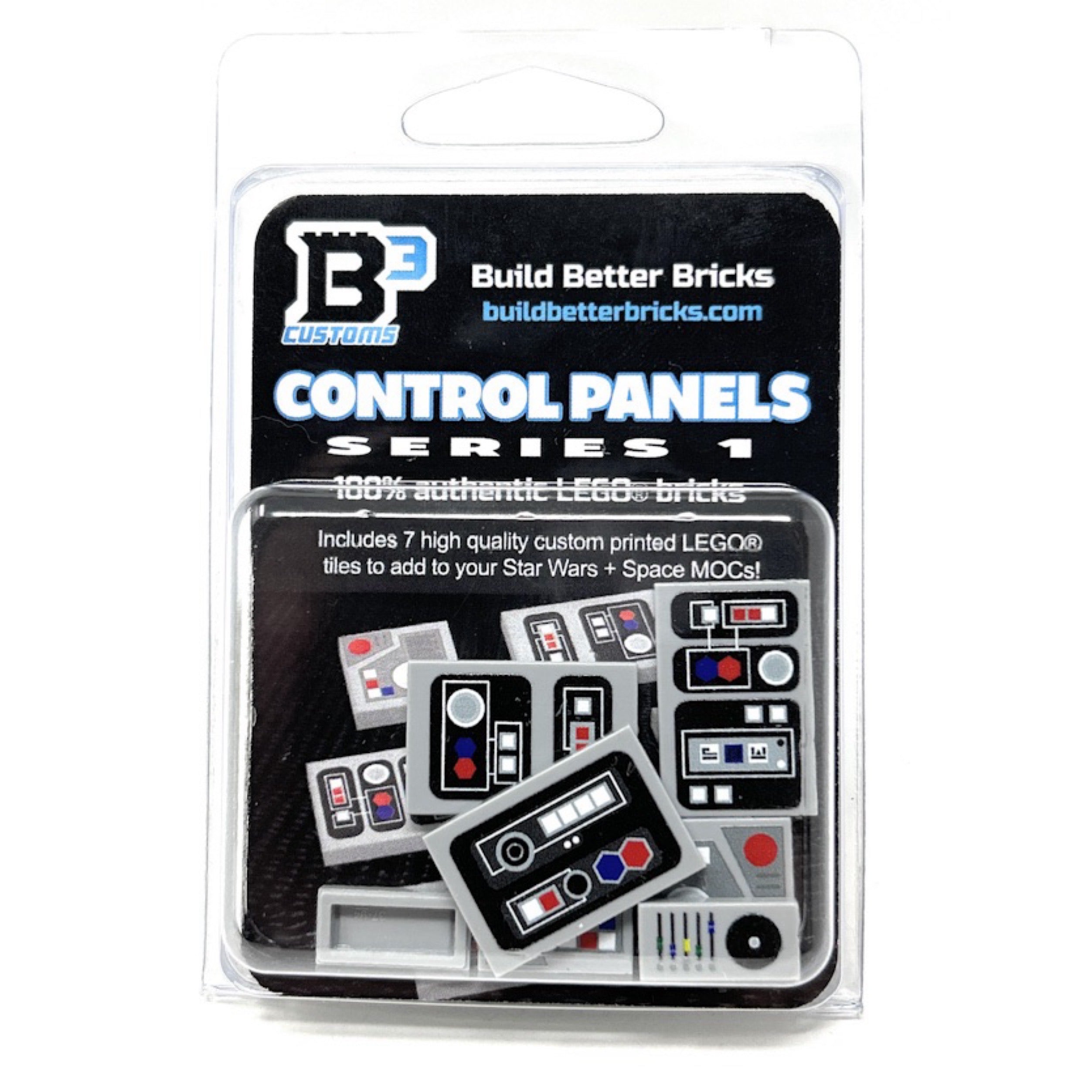 Pack de panneaux de commande (Série 1) fabriqué à partir de pièces LEGO - B3 Customs