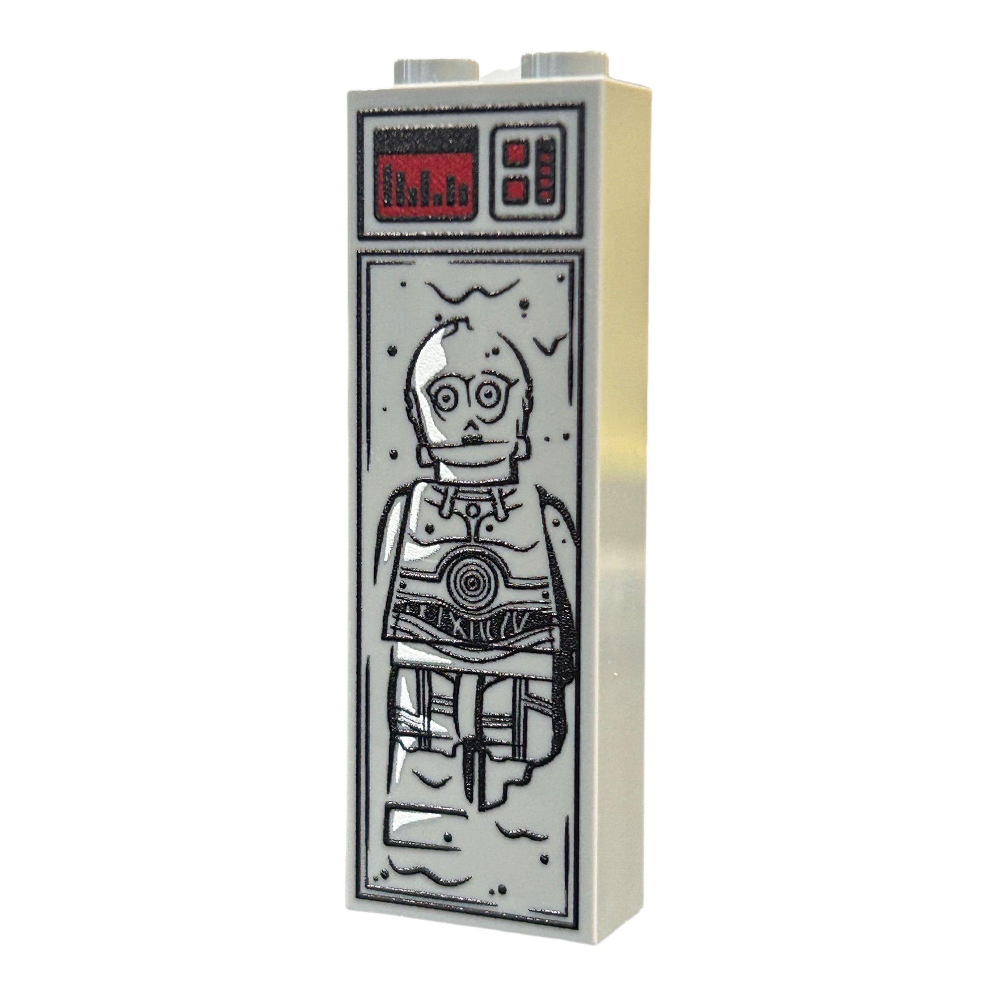 Droïde de protocole dans la carbonite (Brique 1x2x5)