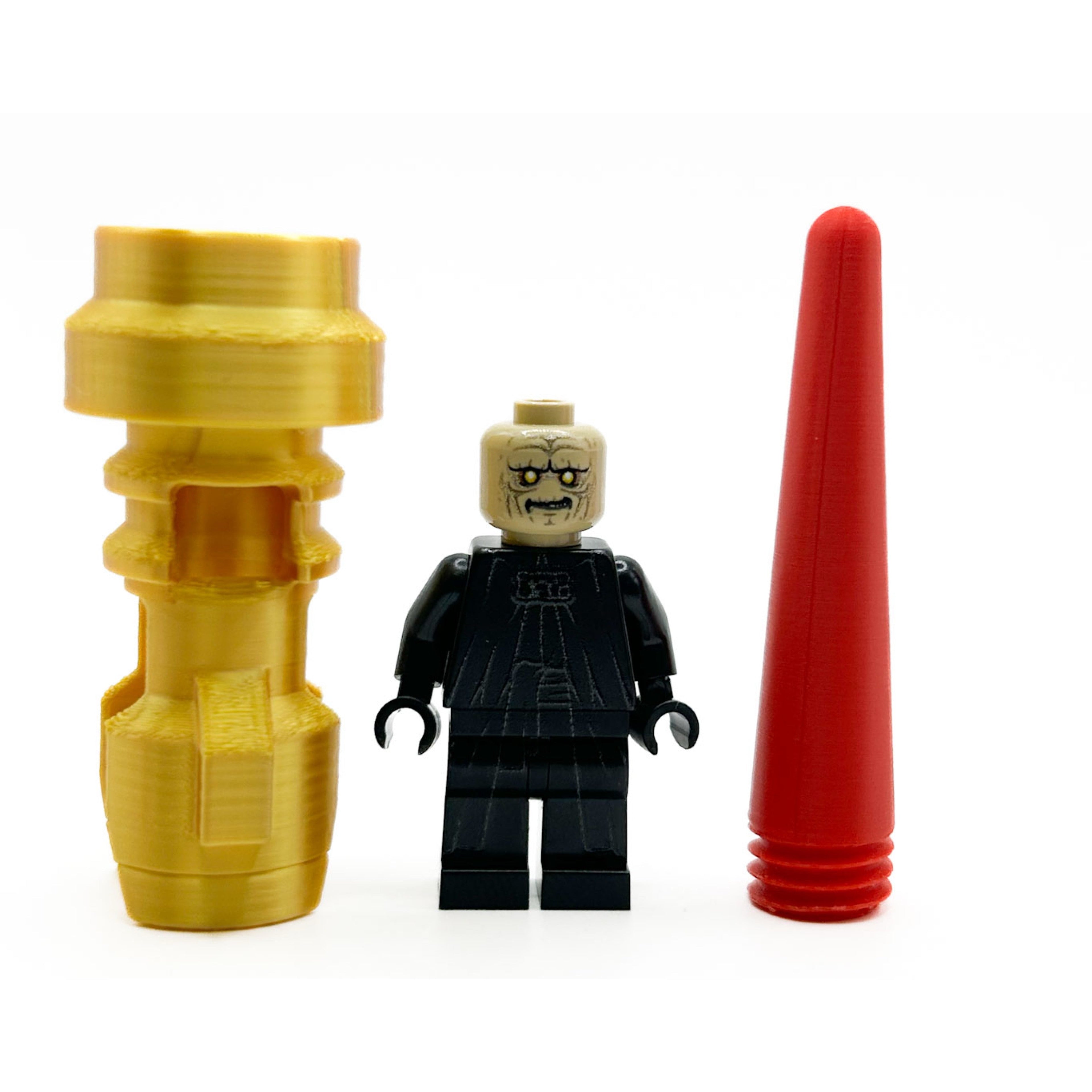 Emperor Minifig Wearing Gold/Red Blade Costume