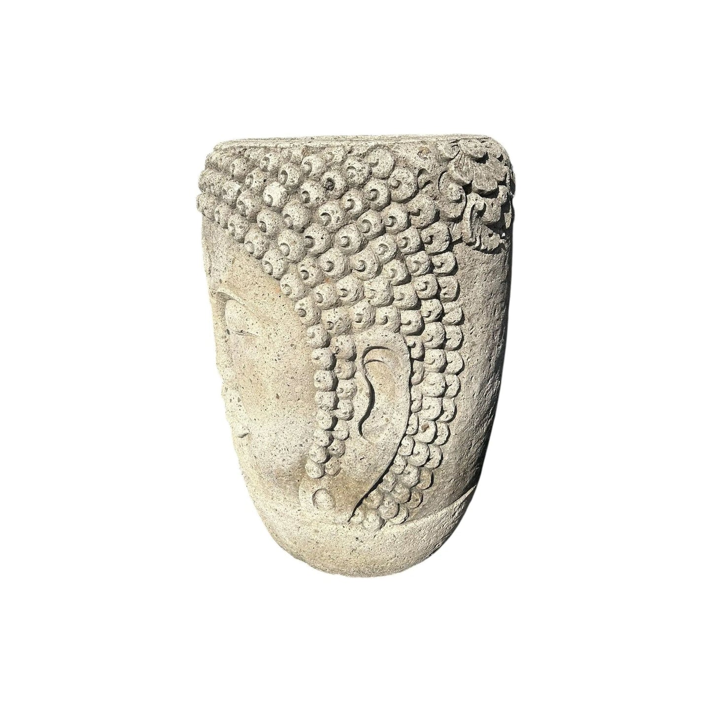 Stone Buddha Face Pot