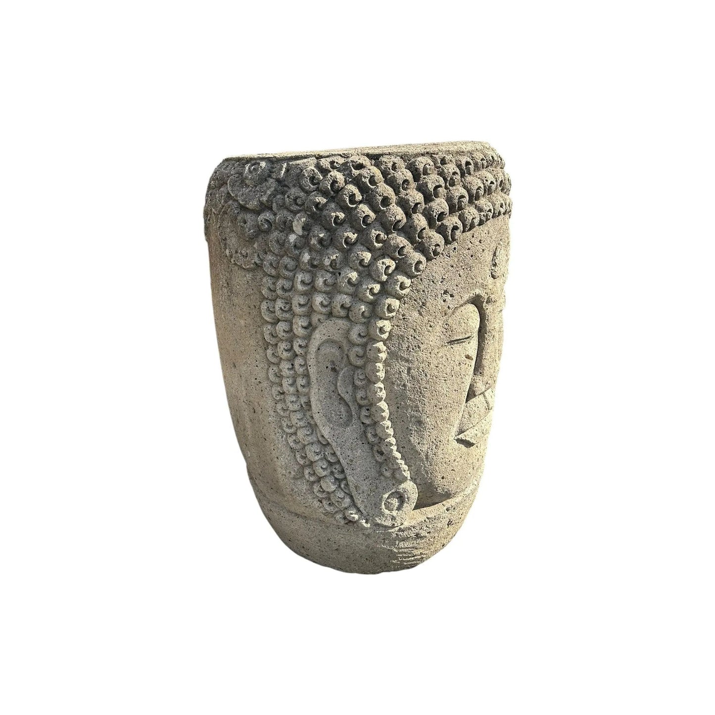 Stone Buddha Face Pot