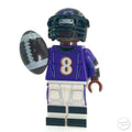 #8 QB Joueur de football des Ravens Minifig