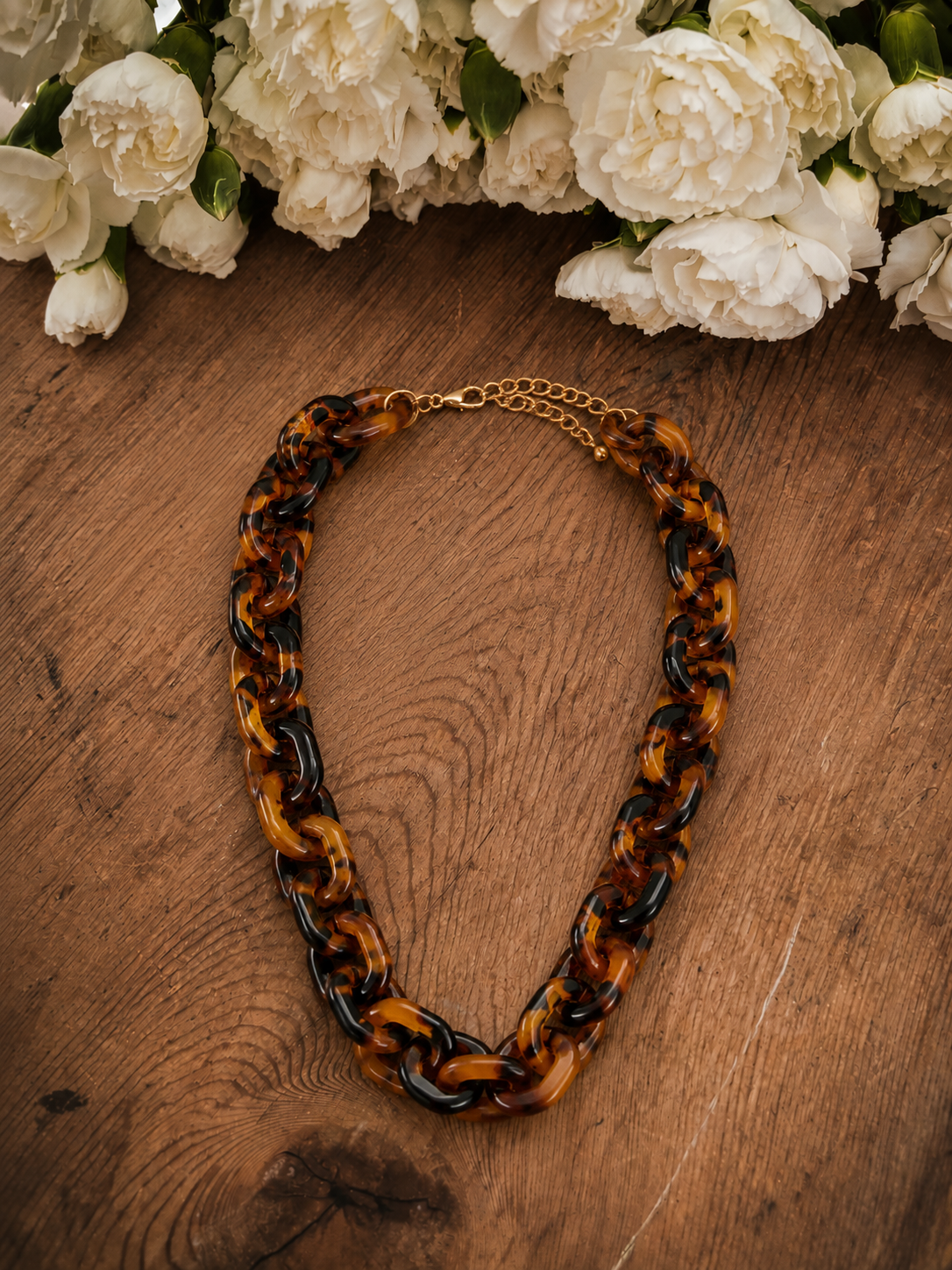 Beautiful Brown Acrylic Necklace