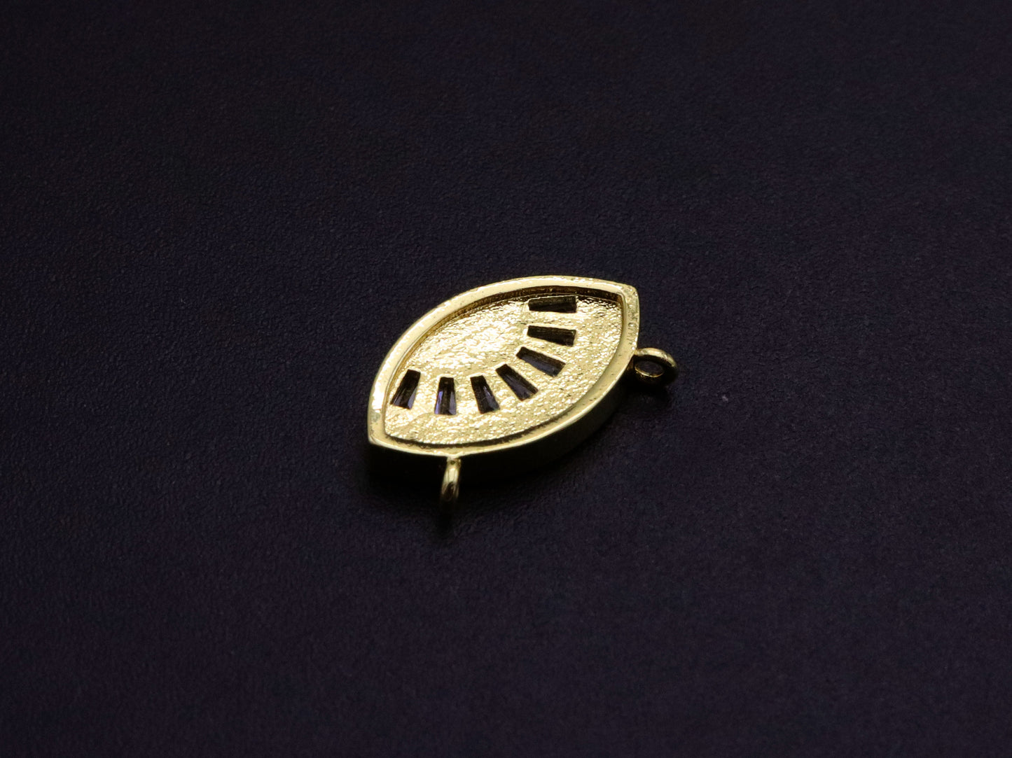 Enamel Evil Eye Connector Pendant, CZ Micro Pave Oil Drop pendant,Enamel pendant,Enamel Jewelry, 17x10mm, sku#F1051