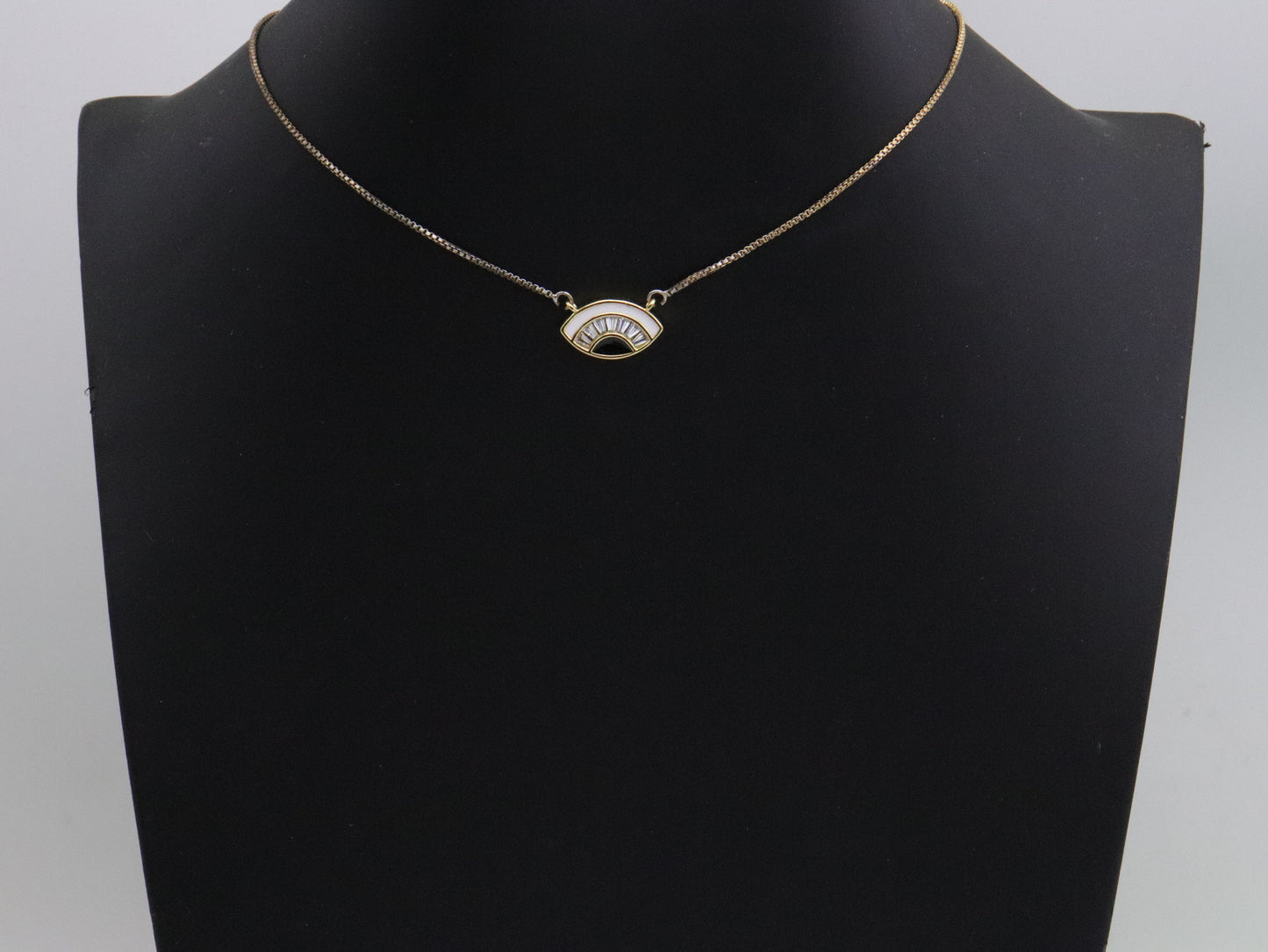 Enamel Evil Eye Connector Pendant, CZ Micro Pave Oil Drop pendant,Enamel pendant,Enamel Jewelry, 17x10mm, sku#F1051