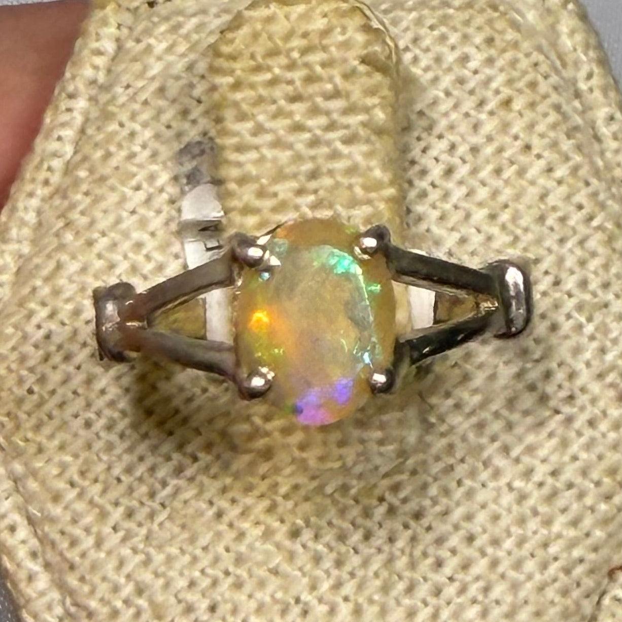 Ethiopian Opal Ring Size 9 (02.2052)