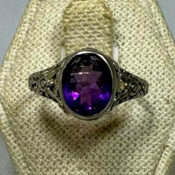 Amethyst Ring Size 9 (03.2048)