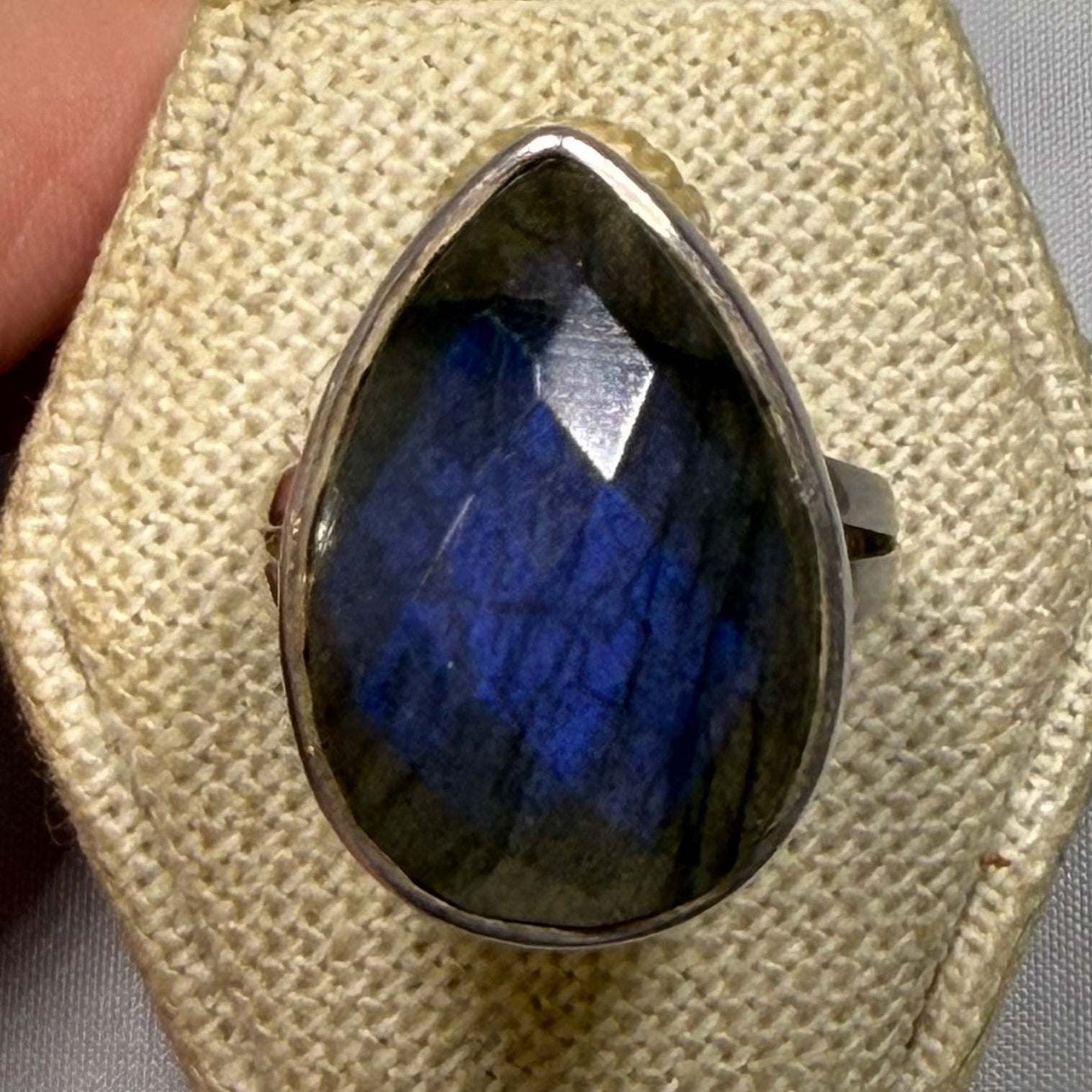 Labradorite Ring - Size 8 - “Deep Facets”