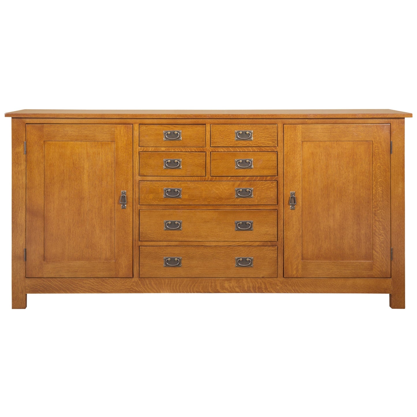 Mission 7 Drawer Sideboard with 2 Doors - Michael's Cherry (MC-A) - 82"
