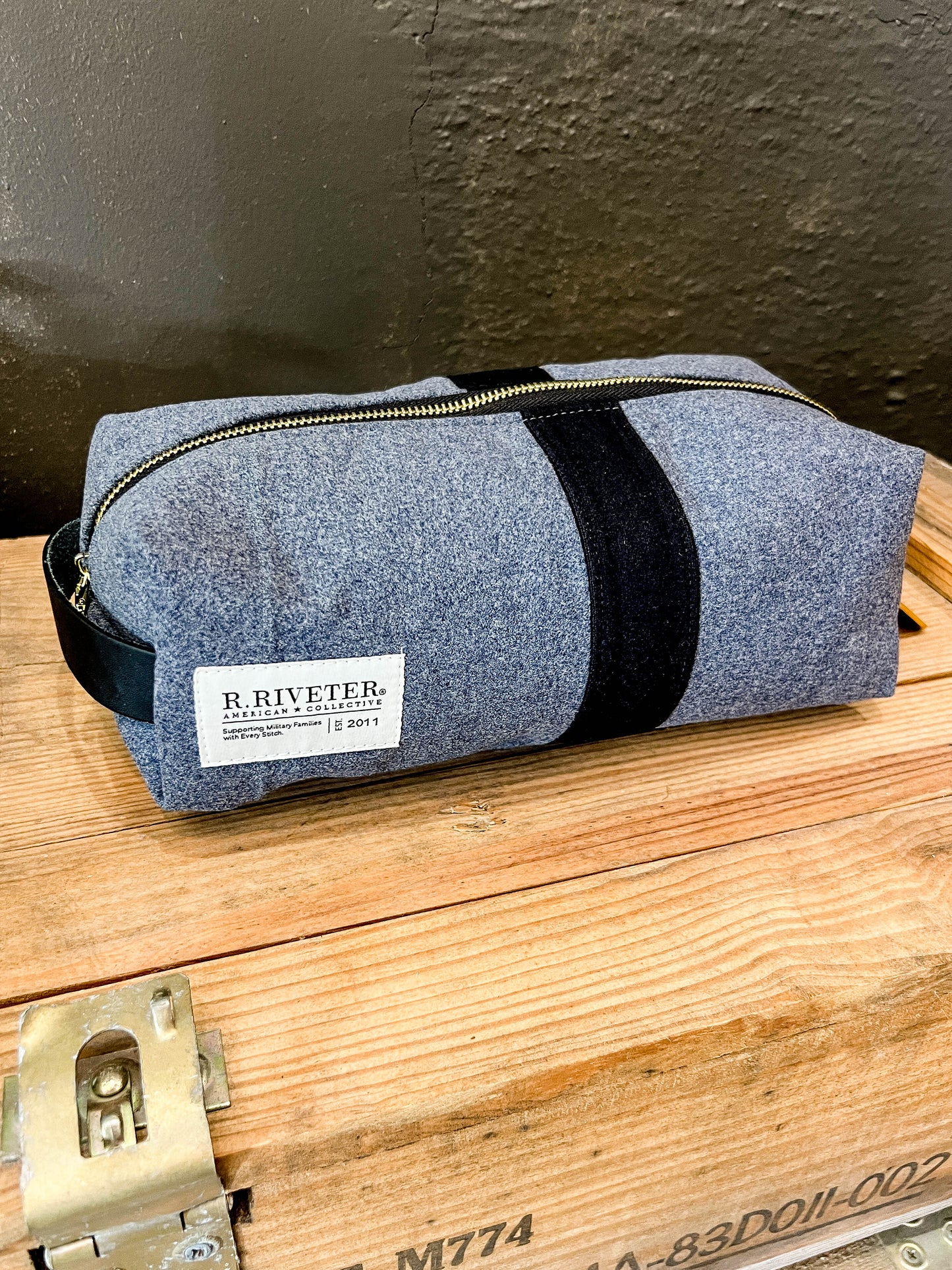 Dopp Kit | Limited Edition West Point Cadet Uniform + Black Leather