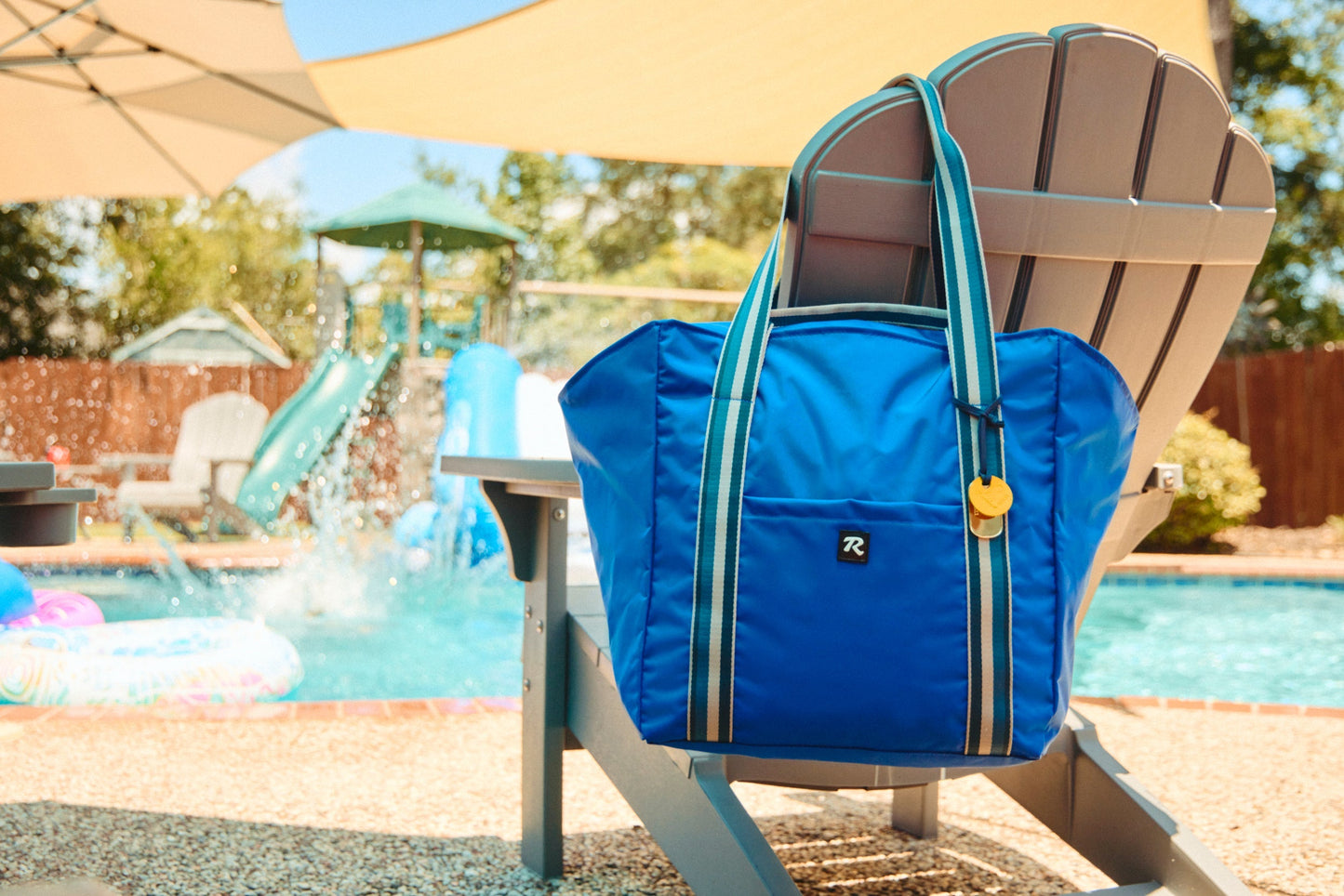 Margot Large Tote | Royal Blue Nylon S&D