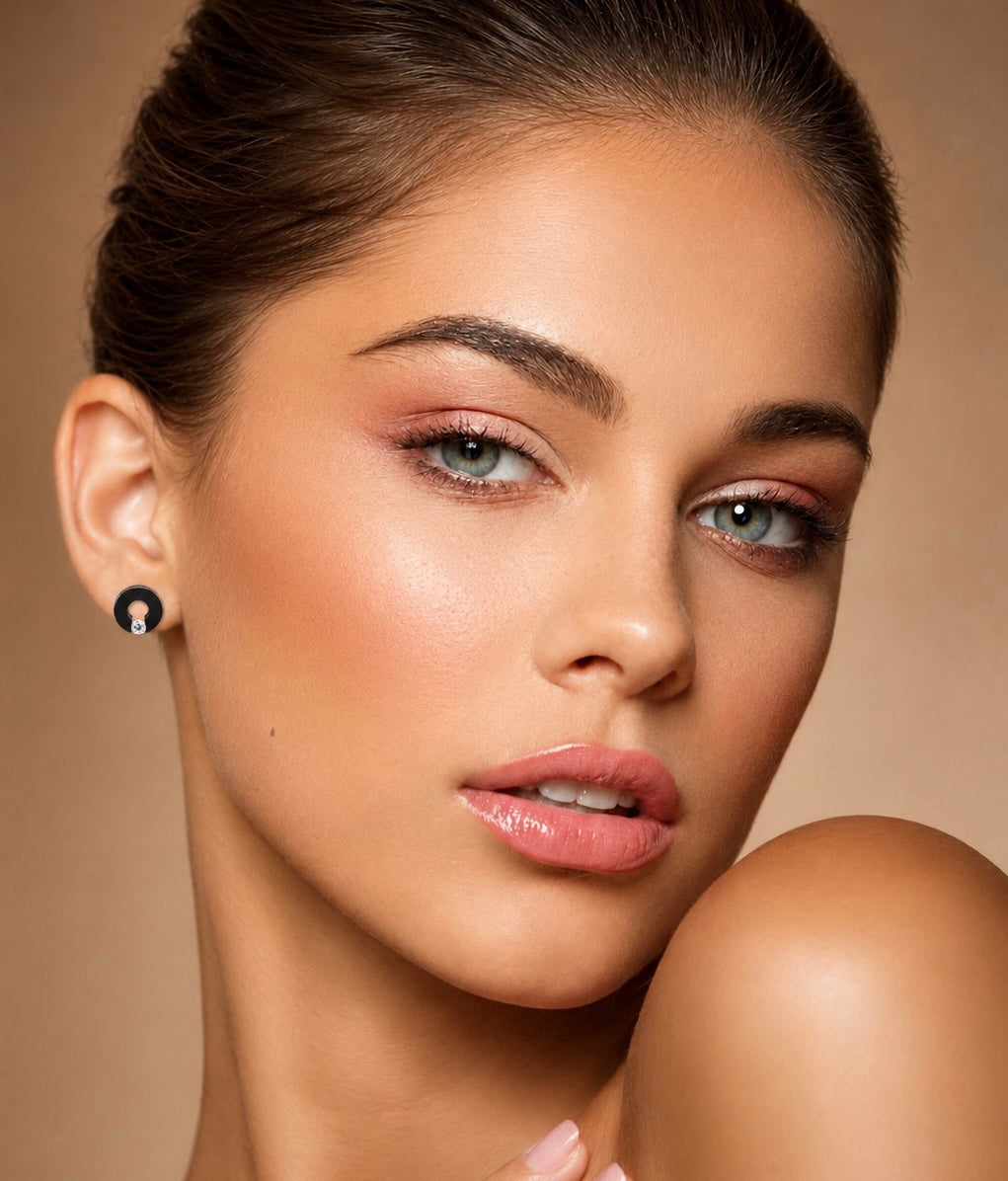 ER100B B.Tiff Black Malfinia Earrings