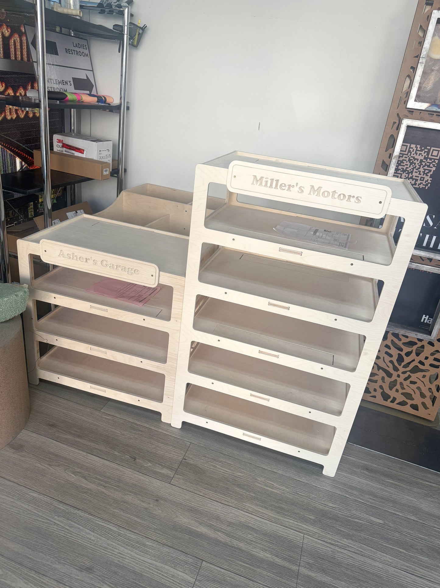 CADEN- Toy Car Ramp + Storage
